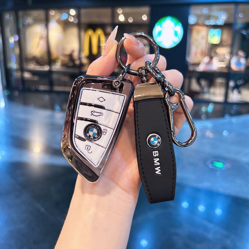 Premium Schlüsselabdeckungen: Kompatibel mit BMW X5, 5er Serie, X7, XM, X1, 7er Serie, I5, IX, MX Schlüsselanhängern.