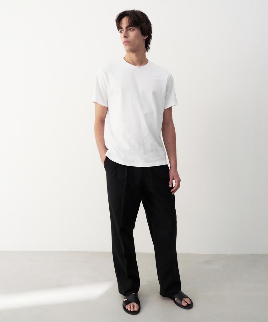 Jeilium [Jp] Cotton Silket Essential T-Shirt White