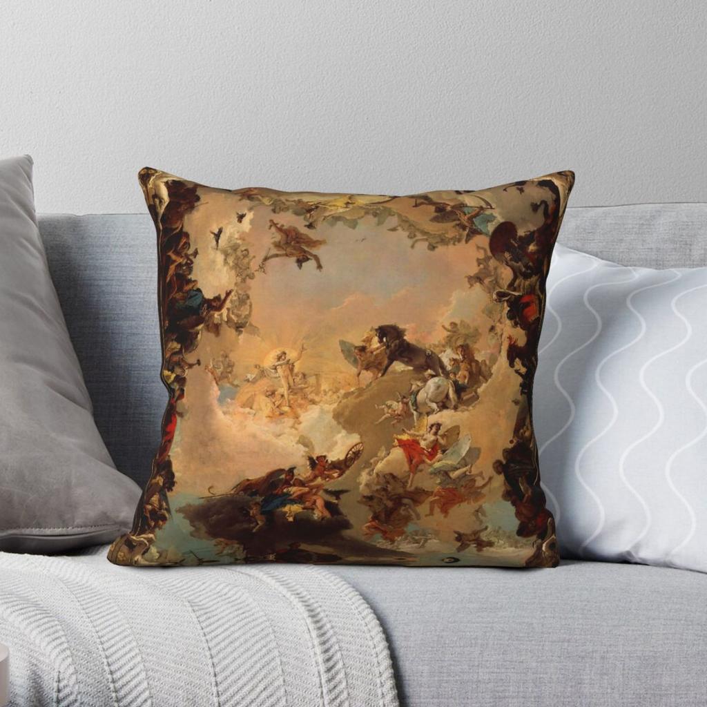 Allegory Of The Planets And Continents Pillowcase Polyester Linen Velvet Printed Zip Decor Pillow Case Home Cushion Cover X