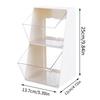 1 Stück Teebeutel Desktop Aufbewahrungsbox Acryl Transparent Schreibtisch Stiftebox Büro Buchstützen Organizer