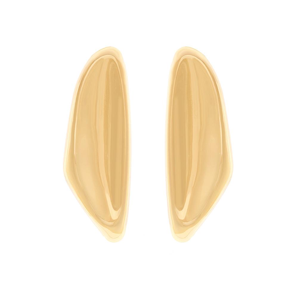 

Metal Irregular Geometric Stud Earrings for Women ZAA New Simple Classic Design Zircon Party AccessoriesZAA золотий
