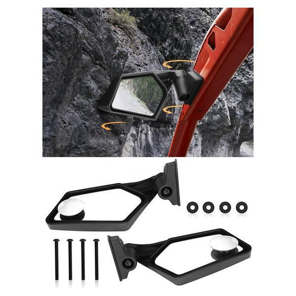 1 Set UTV Motorcycle Rearview Mirror, ABS Material, Color: As Shown, Compatible with Pangba.