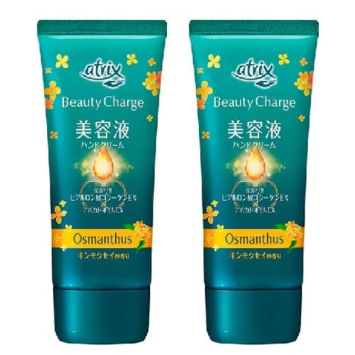 

[Оптовая покупка] Сывороточный крем для рук Kao Atrix с ароматом османтуса, 80 г (2 сумки) - Нелипкий и идеально подходит для ежедневного увлажняющего ухода