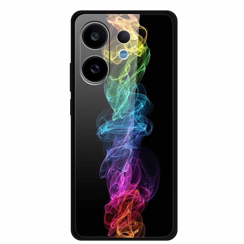 For Vivo V60 5G Glass Case Fashion Cool Animal Tempered Glass Back Cover Case For Vivo V 60 2025 Phone Cases 6.77" Fundas Coques