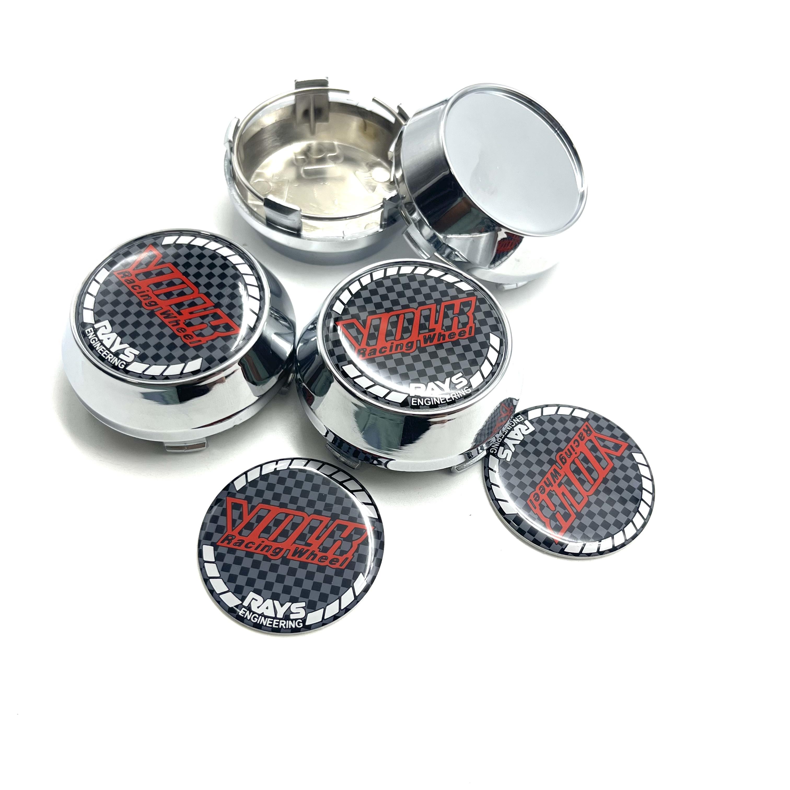 

4pcs/Set VOLK Racing Wheel RAYS ENGINEERING 3D Logo Badge Sticker 60mm Car Wheel Center Cap HubCap Rims Cover Styling Accessorie 60mm Car WheelCap&4Pcs For VOLK Badge