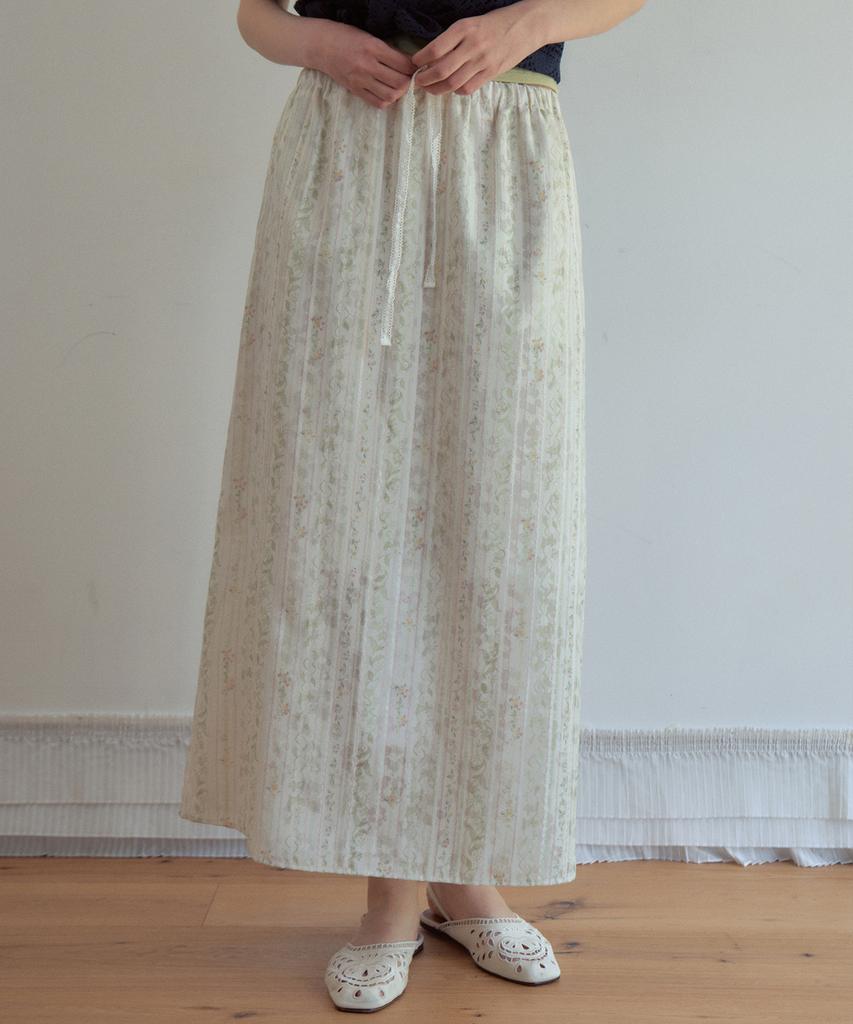 Aueonoseuteljia Cottage Garden Long Skirt_Ivory(Ob6Sk05)