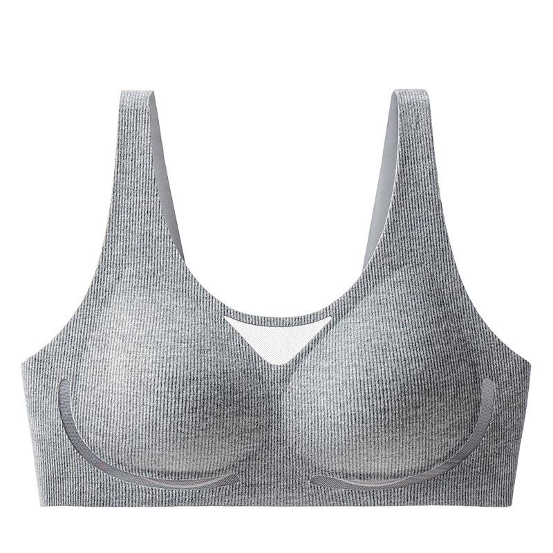 Women's Autumn/Winter Seamless Mesh Bra - Warm, Breathable, Supportive, Shaping