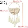 Beige Macrame Wall ing Handmade Tapestry Window Pocket Geometric art of Mail Holder Basket Entryway