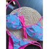Sexy Grid Flamingo Print Swimsuit Woman 2026 New Two-Piece Swimwear Push Up Thongs Bikinis Set Bathing Suit Biquini