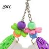 Cage Accessories for Budgie Parrot Foraging Tube Toy, Bird Chewing Enrichment Toy Parakeet Cockatiel Conure Anxiety Relief