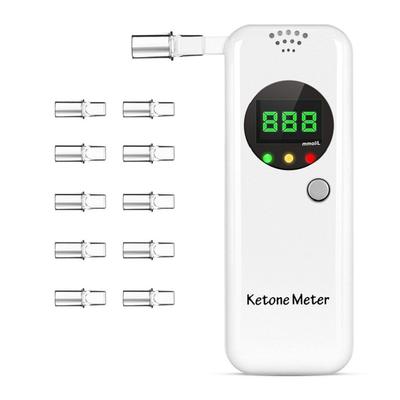 Keton-Atemtester, digitaler Keton-Alkoholtester mit 10 Mundstücken