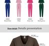 Unisex Quick-Drying Stretch Scrub Suit for Medical and Spa Professionals