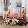 Kpop Star 3D B-BTS Kim JIN SUGA V Decke, Weiche Flanelldecke für Betten Schlafzimmer Sofa Picknick, Überwurfdecke Outdoor Freizeit Geschenk