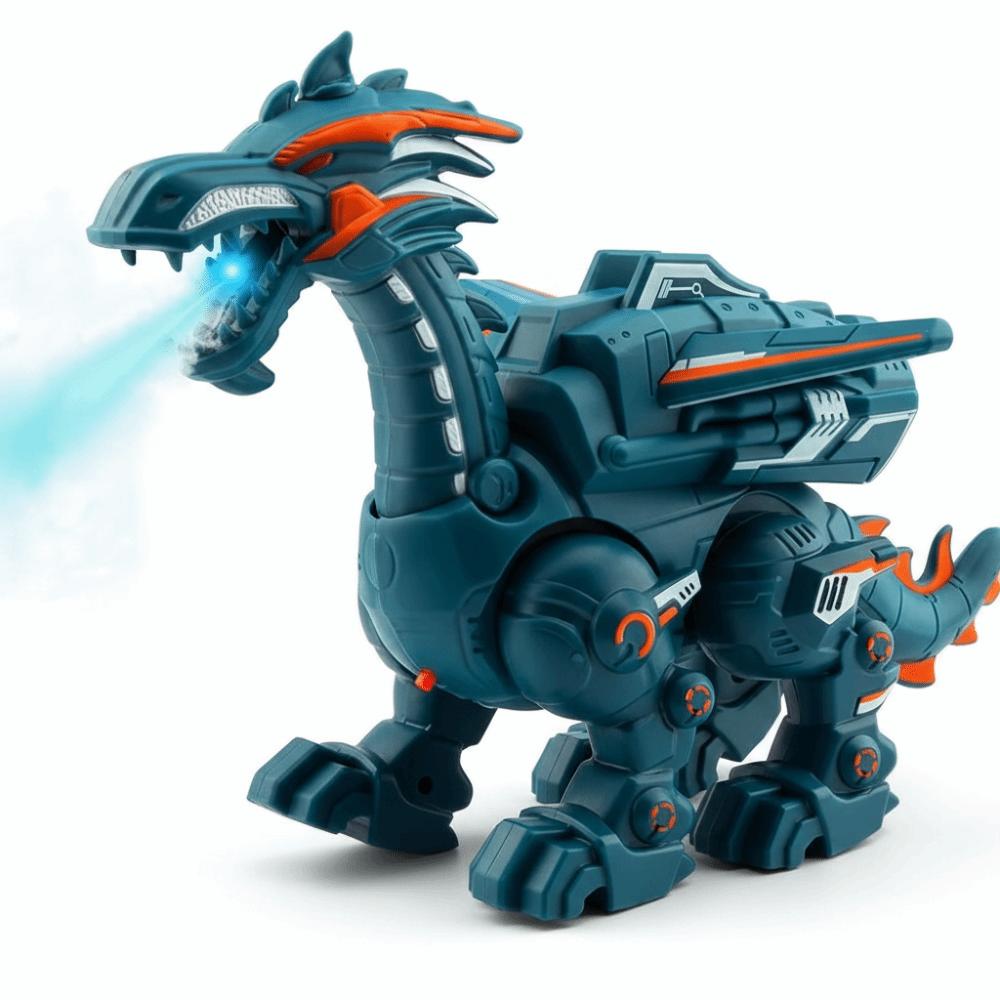 Cool Light Mechanical Dinosaur Simulation Fire Electric Puzzle Model Children Play