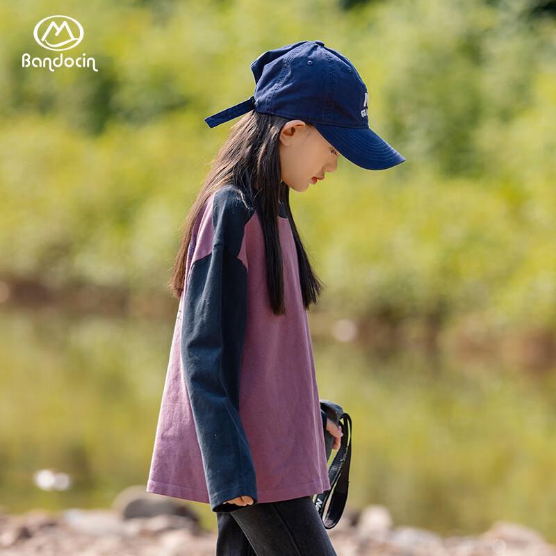 BANDOCIN Girls  Anti-Pilling Cotton Long Sleeve T-Shirt 130