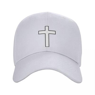 Modische christliche religiöse Jesus-Baseballmütze, Unisex, Damen, individuell verstellbar, für Erwachsene, katholisches Kreuz, Papa-Hut, Sommer-Snapback-Hüte