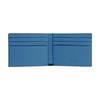 COACH 3 IN 1 Wallet 11 Printed Logo Solid Color Calfskin Card Holder Wallet Men's Blue