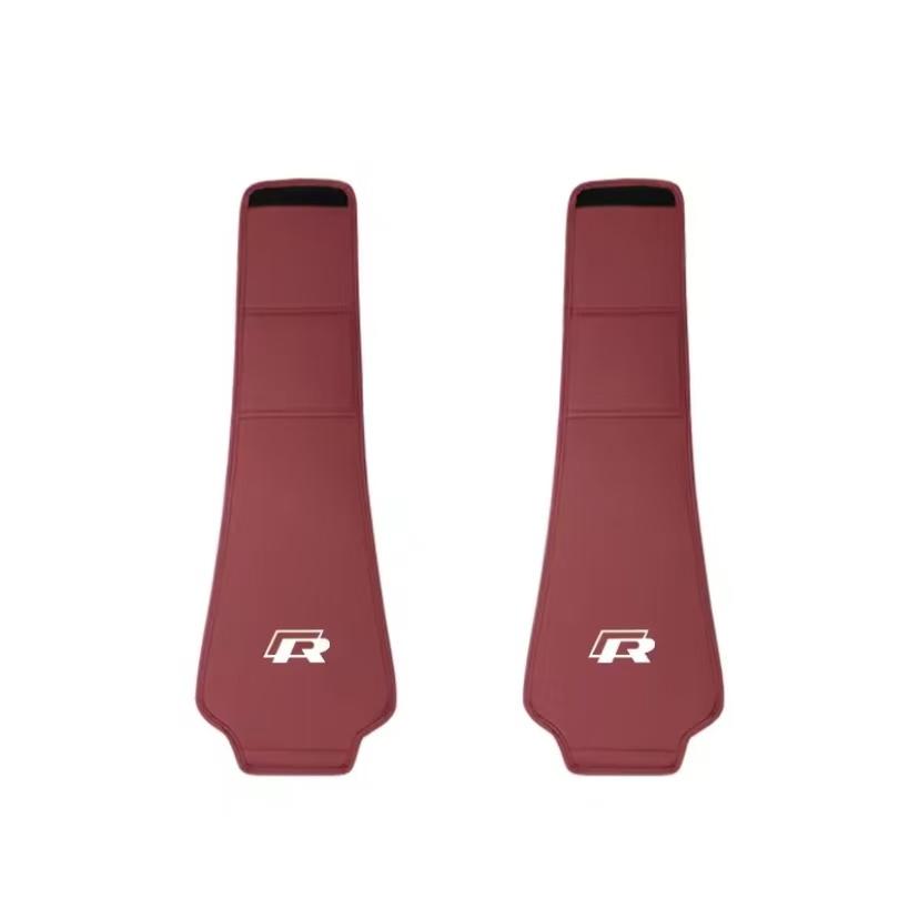 2Pcs Car Seat Pillow Cover Auto Headrest Protective Shell For VW Polo Golf T5 Caddy T4 Touran Golf GTI Passat CC GTD Hub Cap