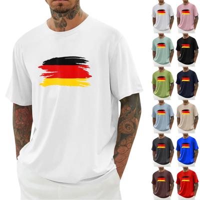 Unisex letní tričko s potiskem Unisex volný ležérní top s krátkým rukávem