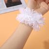 Children's Cute Head Flower Pearl Princess Little Girl Ball Hair Rings Circle Rubber Band Styling Tools Accessories