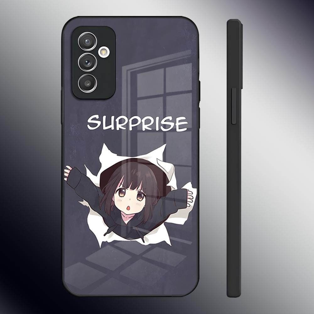 M-Menhera Chan Comic Phone Case For Samsung S24 Ultra S23 S22 S20 Fe S21 Plus A54 A34 A24 A53 A13 A16 Glass Back Cover