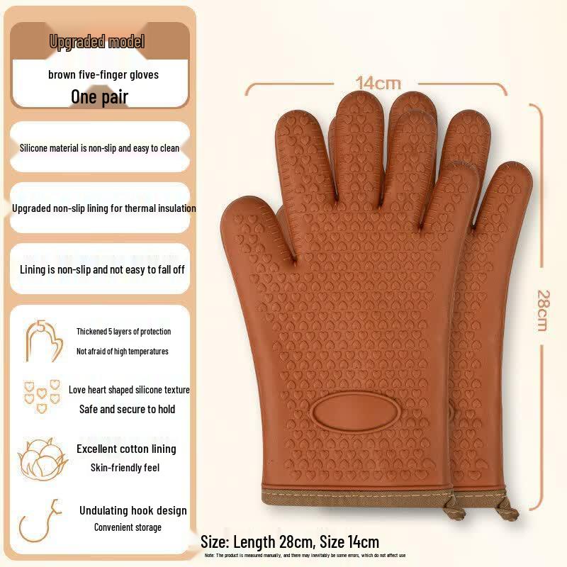 ZISIZ Silicone Heat Resistant Oven Mitt