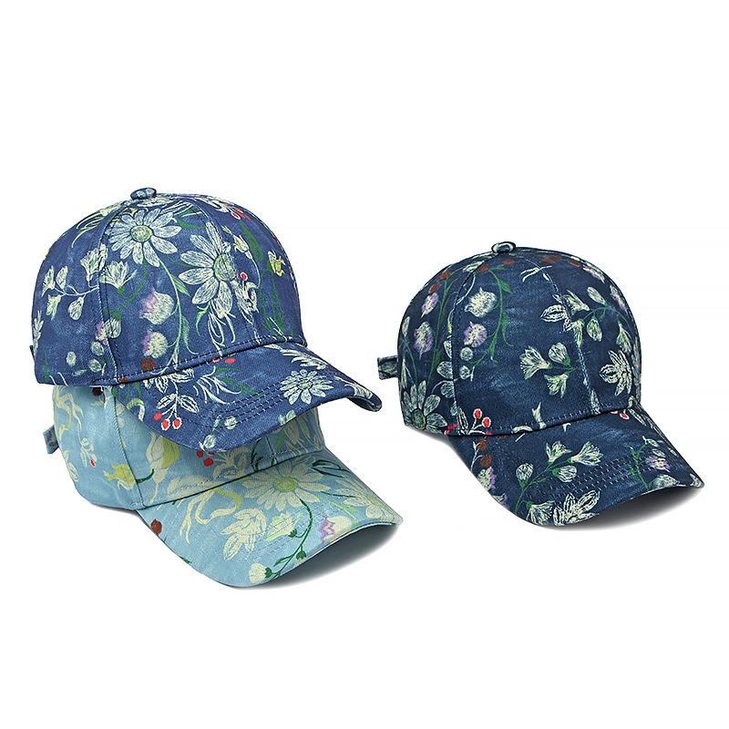 Cap Men Women Outdoor Sunshade Baseball Cap Printed Cap Ponytail Panama Cap Visor Hats