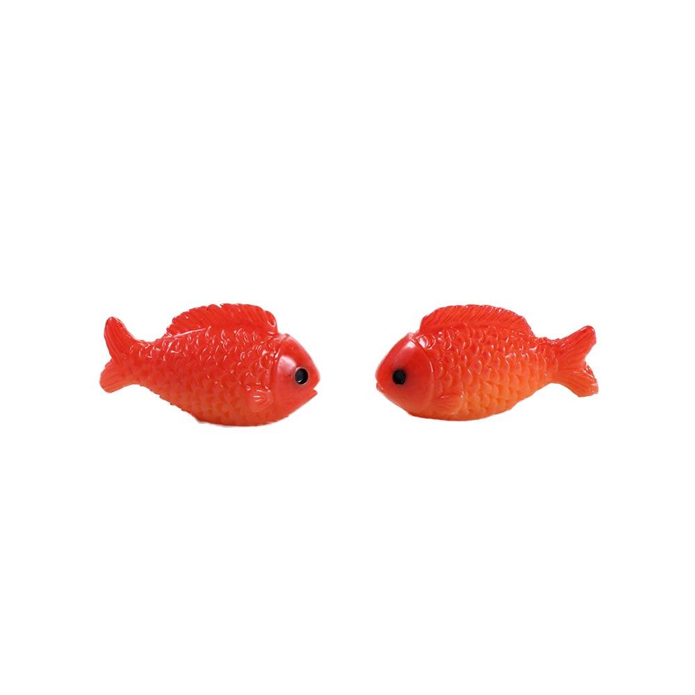 Micro Landscape Red Fish Fish Tank Decor Pond Scene Miniature Resin Crafts Goldfish Figurine