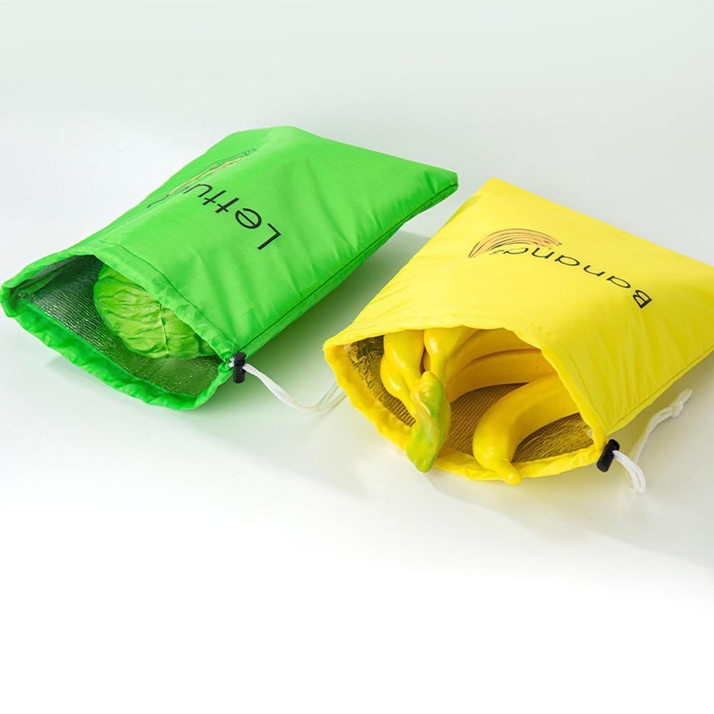 Sacchetto riutilizzabile per mazzo di banane Sacchetto per la conservazione Sacchetto per la conservazione di frutta e verdura Sacchetto per la conservazione degli alimenti Sacchetto per prodotti freschi e generi alimentari