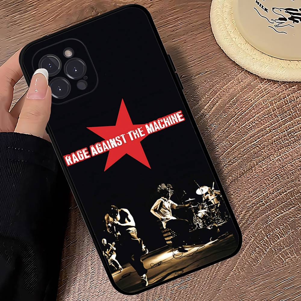 

R-Rage A-Against T-The M-Machine Band Phone Case For IPhone 17 Air 16 15 14 Plus 13 12 Mini 11 Pro Max Black Cover iPhone 12
