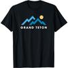 Grand Teton Nationalpark Berge Vintage Wander-Souvenir-T-Shirt
