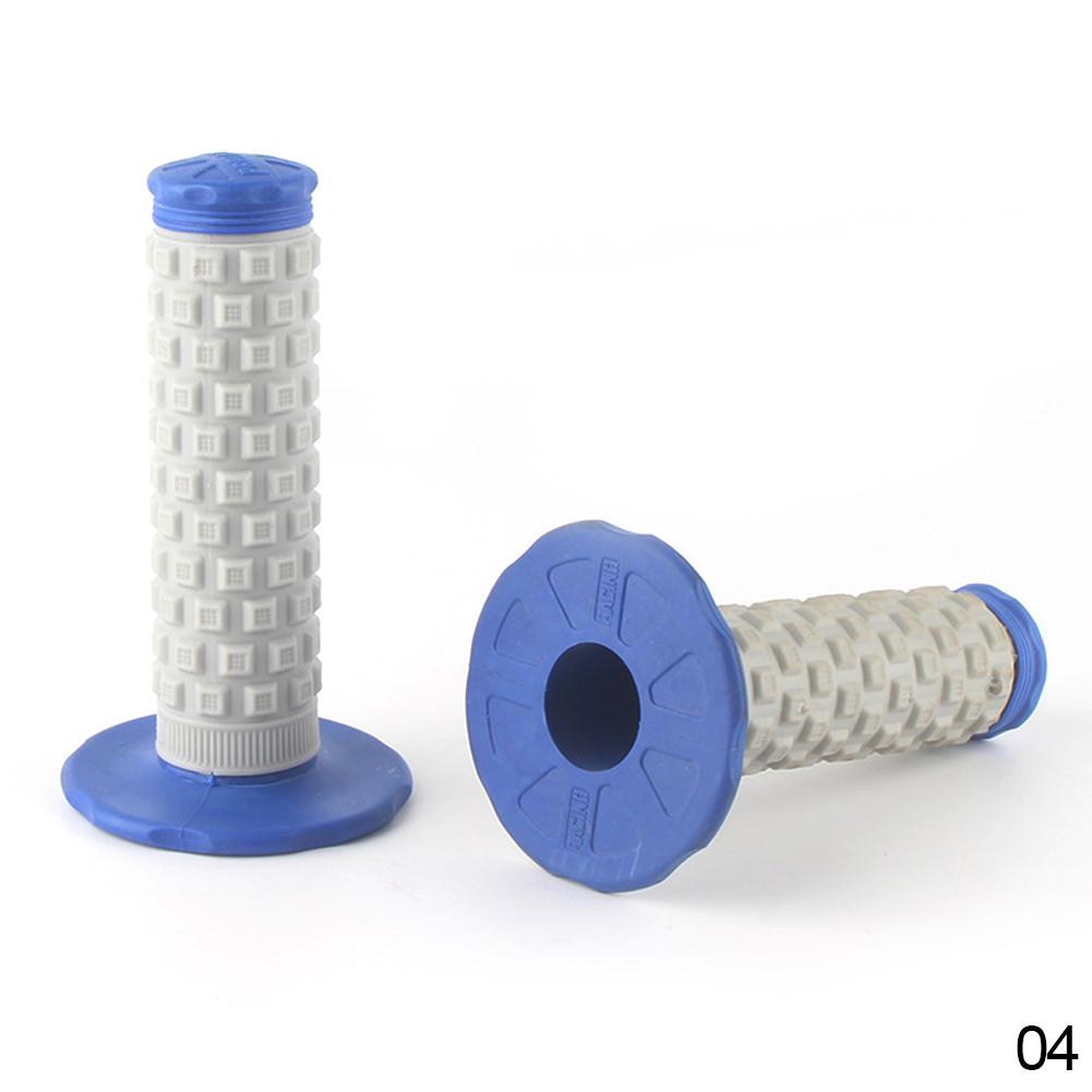 

2 шт. универсальная 7/8 22 мм рукоятка мотоцикла нескользящая резиновая ручка дроссельной заслонки для мотоцикла мотокросса внедорожный электровелосипед скутер синий