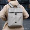 Rucksack mit großem Fassungsvermögen, schlichte Unifarbe, modische Computertasche, multifunktionaler Rucksack für Herren für den täglichen Gebrauch im Geschäft