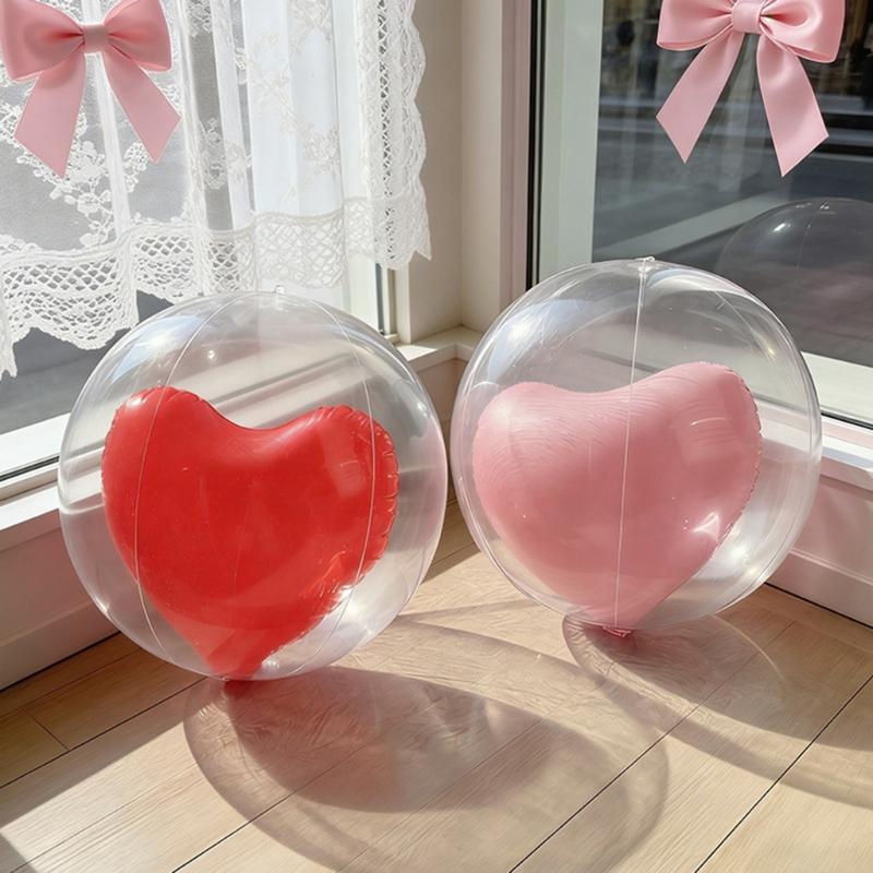 Love Heart PVC Balloons 13.38Inch Valentine's Day Heart Balloons for Anniversary Celebration Wedding Birthday Decoration