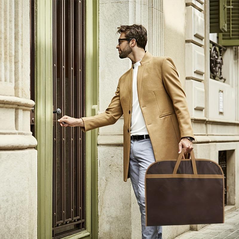 Durable Garment Bags with Zipper Closure - Portable & Foldable, Dustproof Suit Covers for Wedding Dresses, Clothes Storage