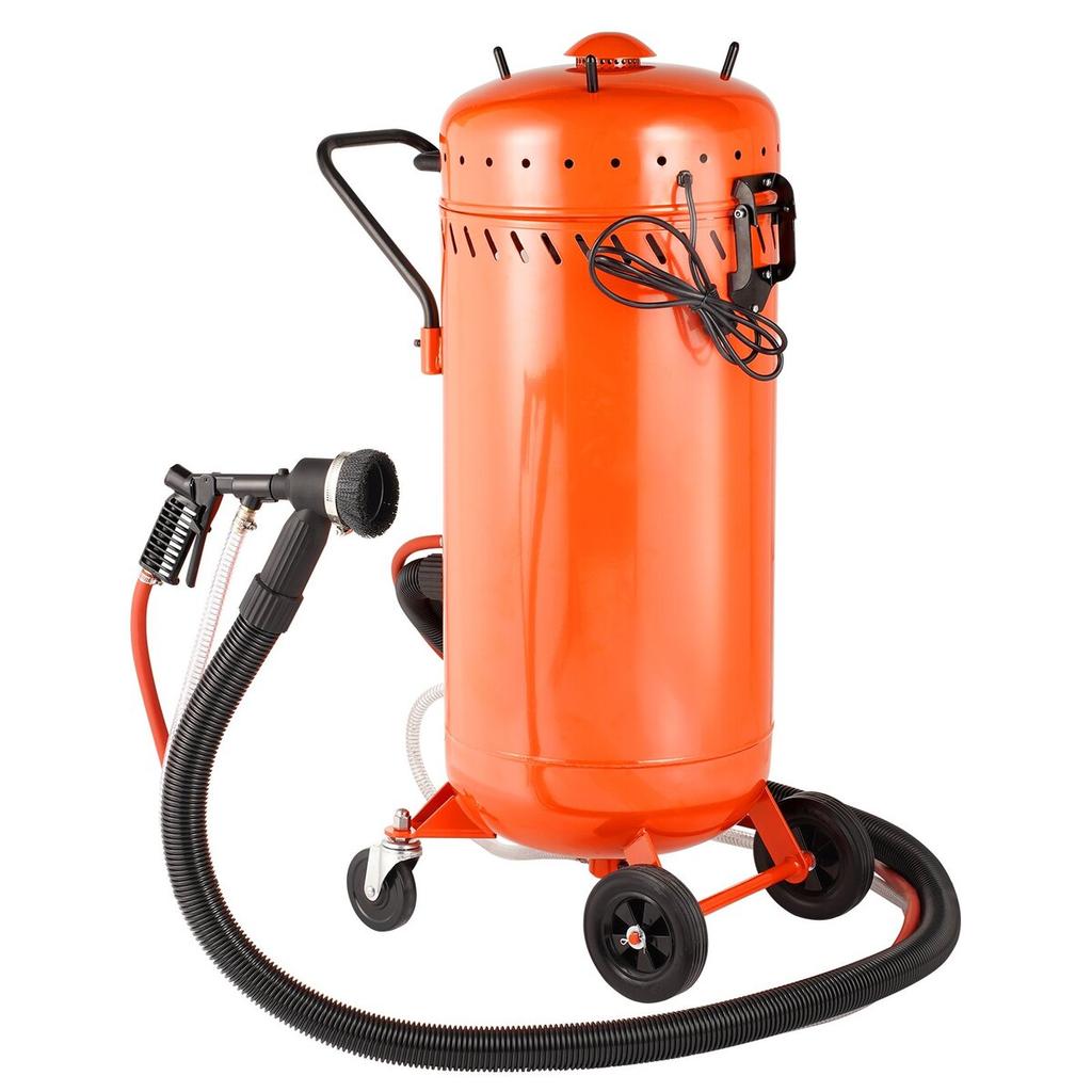 28 Gal Vacuum Sand Blaster Dustless Sandblaster with 1200W Vacuum System