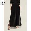 JZ Jiuzi Shopping Mall's Same OL Style Solid Color Lace Slit Casual Pants for Women's Summer New Style