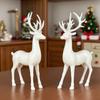 Christmas Reindeer Figurine Small Deer Statue Tabletop Resting/Standing Elk Sculpture for Indoor Home Office Tabletop Mantle Cabinet Desktop Decor
