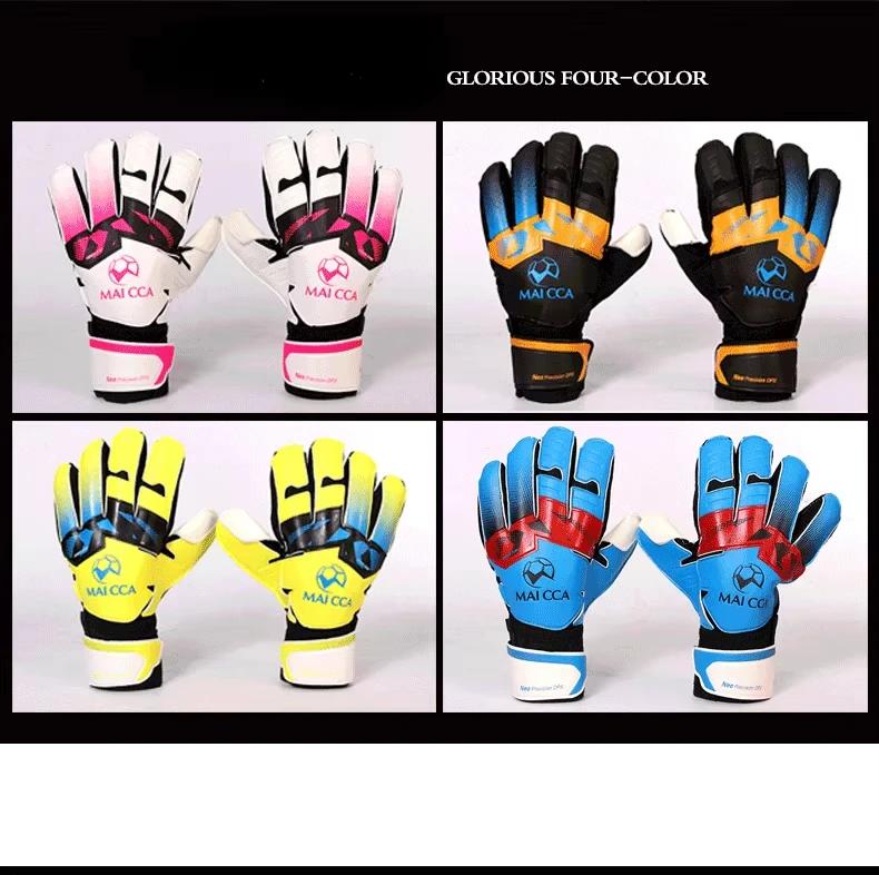 Professional Mens Finger Protection Thick Latex Soccer Goal Keeper Goalkeeper Soccer Football Goalkeeper Gloves Football Gloves