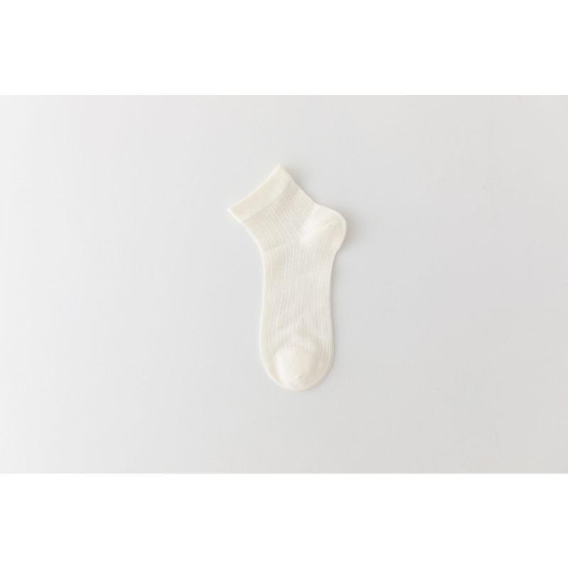 Silk Stockings for Children, Summer Lightweight Short Socks with Cooling Effect, Summer Socks in White, Ballet-style Short Sleeves