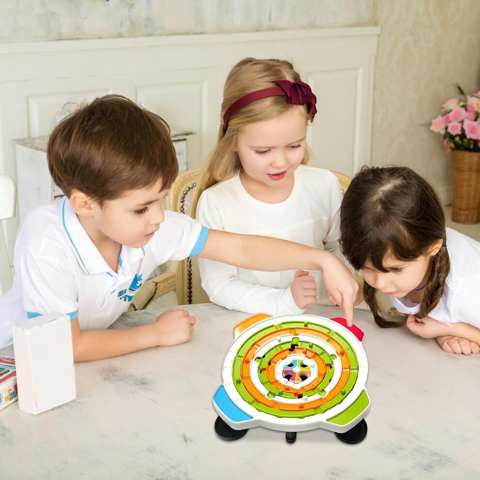 Ball Maze Game Kids Puzzle Activity Board Rich Path Design Toy Size 8.86 X 7.09 X 1.65 In For Easter Christmas Halloween