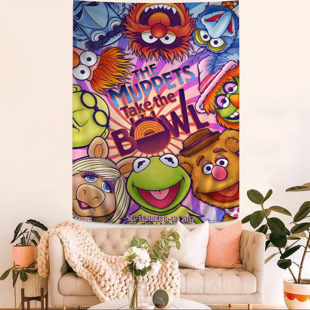 Cartoon SSesame SStreets Hippie Wall Hanging Tapestries for Living Room Home Dorm Decor Art Home Decor