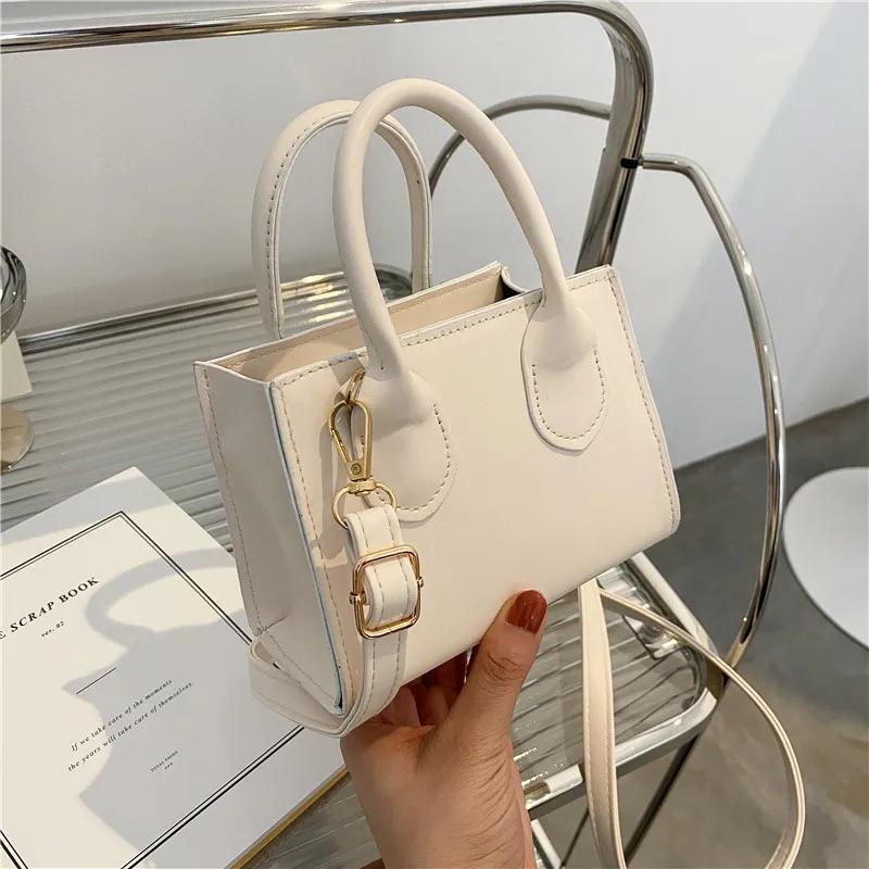 

PU Leather Small Messenger Bag Creative Vintage Mini Crossbody Bag Women Elegant Shoulder Bag Designer Handbag Casual Lady Purse белый