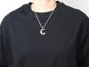 goodvibrations Dragon, Crescent Moon, Japanese Pattern, Silver 925 Pendant
