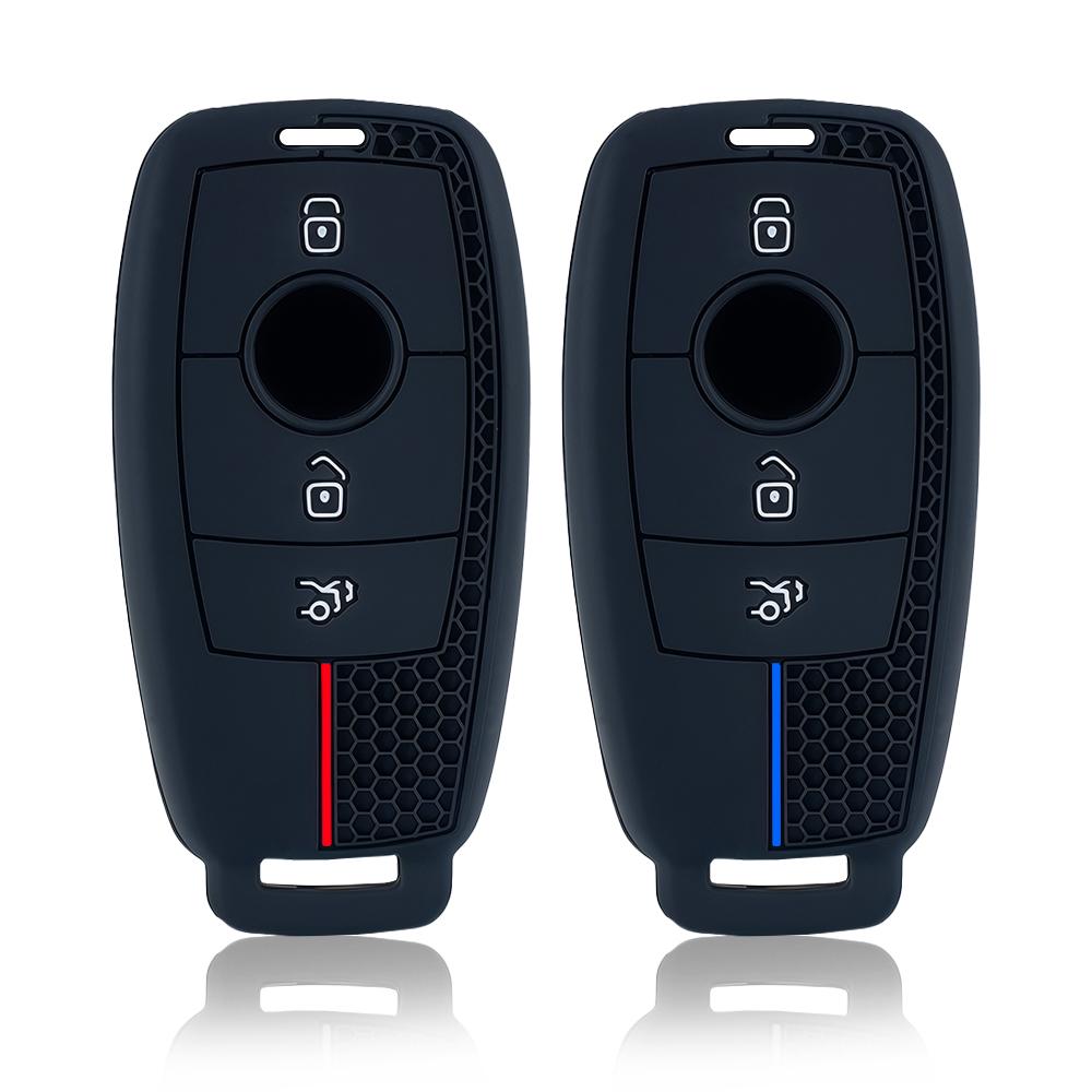 Silikon Autoschlüsselhülle Abdeckung Schale Fob für Mercedes Benz A C E S G Klasse GLC CLE CLA GLB GLS W177 W205 W213 W222 X167 AMG