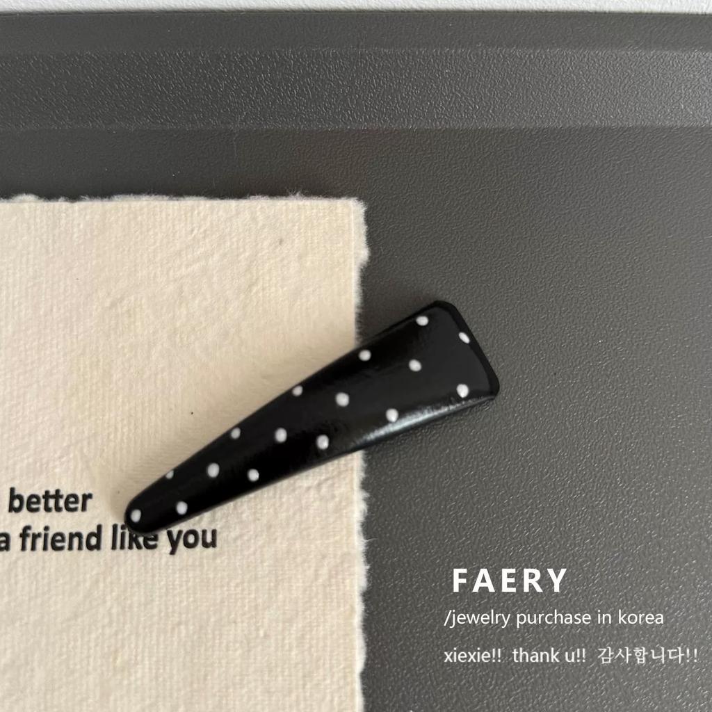 Stilvolle, süße und coole Polka Dot Haarspangen, Pony-Clips, niedliche und vielseitige dreieckige Seitenhaarspangen und Haarschmuck