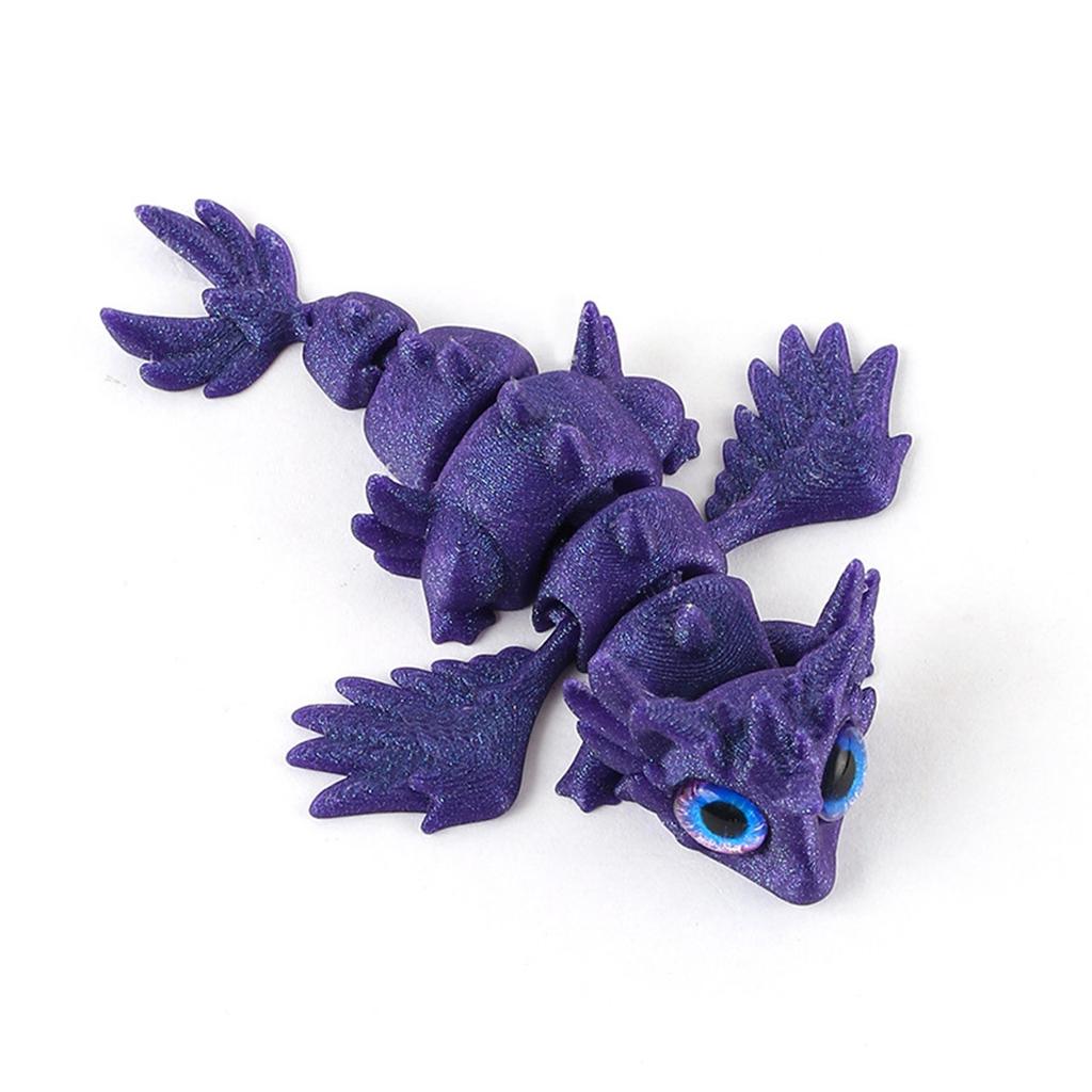 3D Printed Flying Dragon Crafts Ornaments Gifts Creative Hand-made Animal Joint Activity Model Ornaments Toys