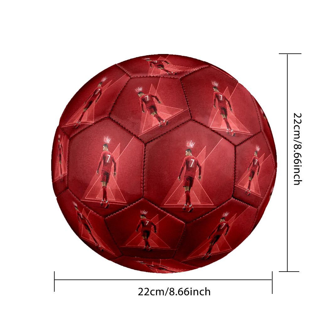 Cristiano Ronaldo Soccer Ball Size 5 Football Machine Sewn Indoor/Outdoor Universal Football for Football Accessories