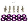 10pcs For M6 JDM Car Bumper Engine Concave Screws Modified Hex Fasteners Fender Washer Auto Part Accessories