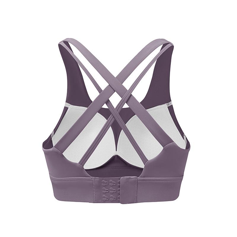 Women S Cross Back Fixed Cup Sports Bra For Yoga Running Fitness